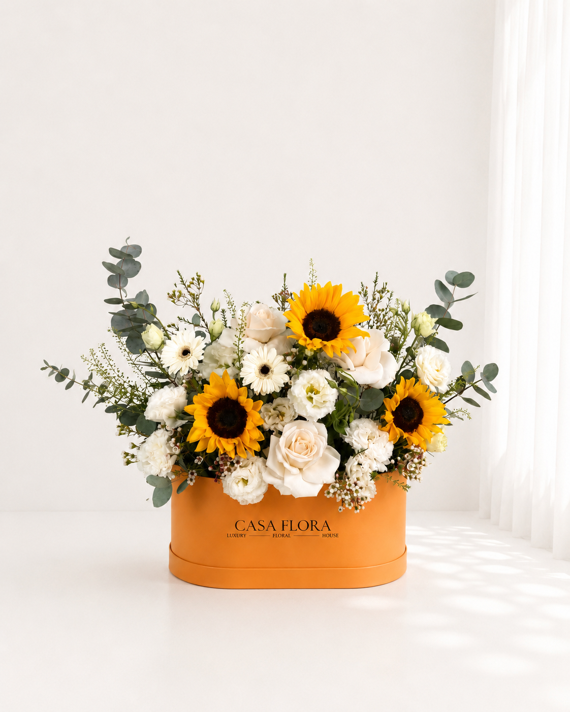 Sunlit Orange Oval