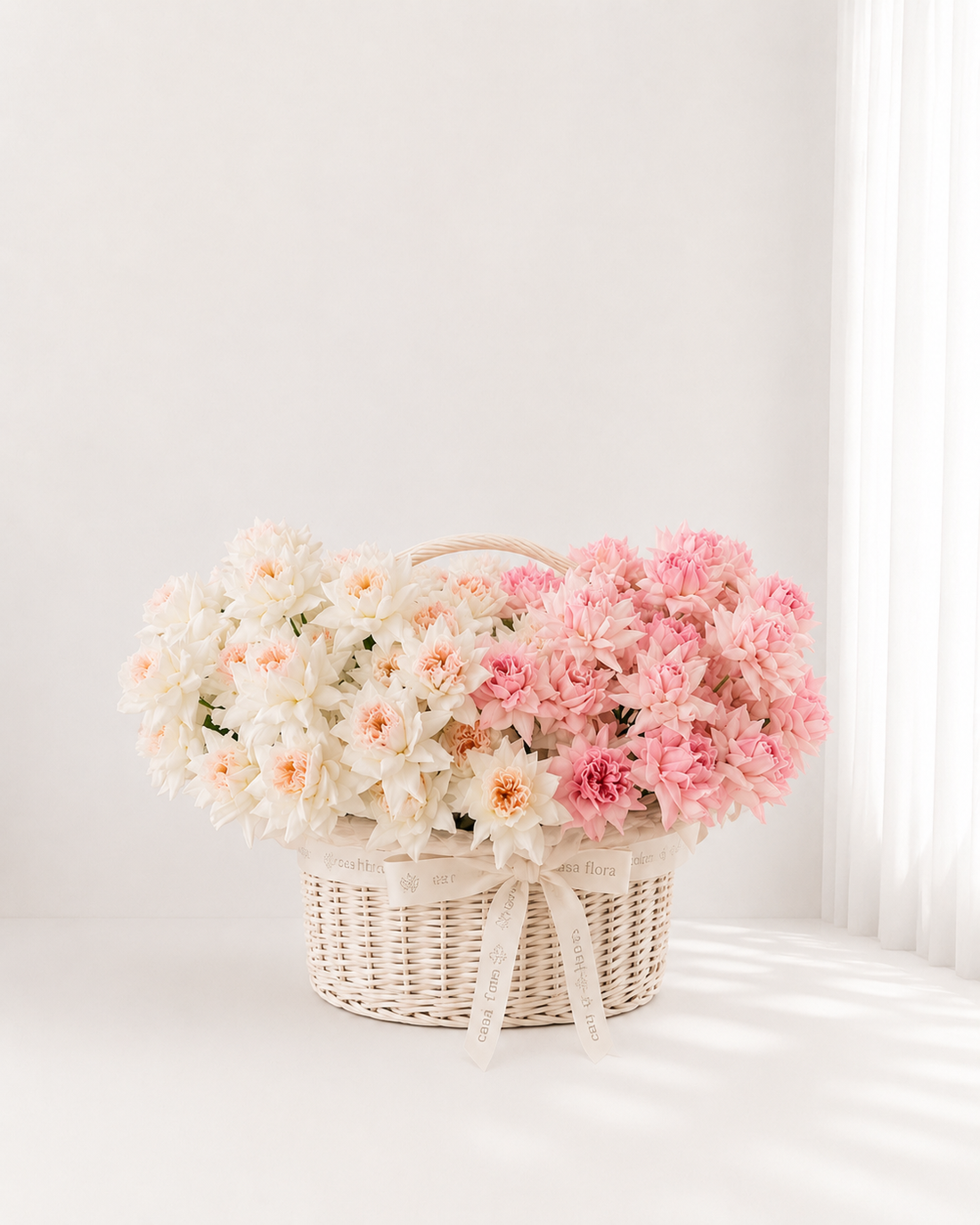 Ombré Dahlia Basket