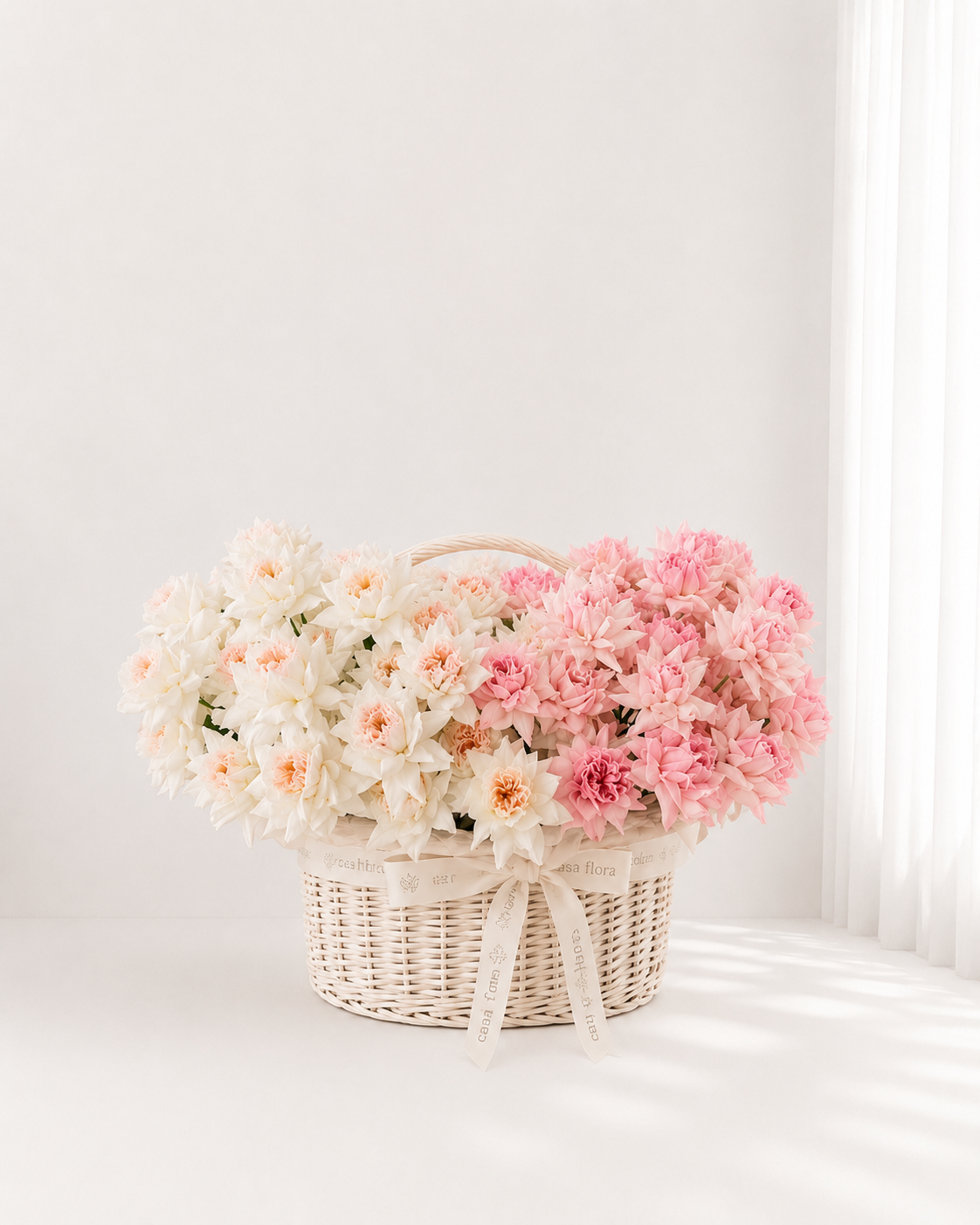 Ombré Dahlia Basket