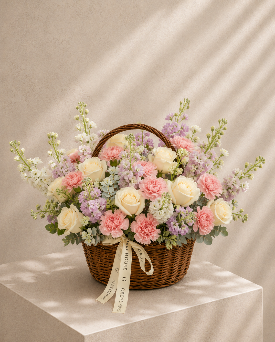 Pastel Garden Basket