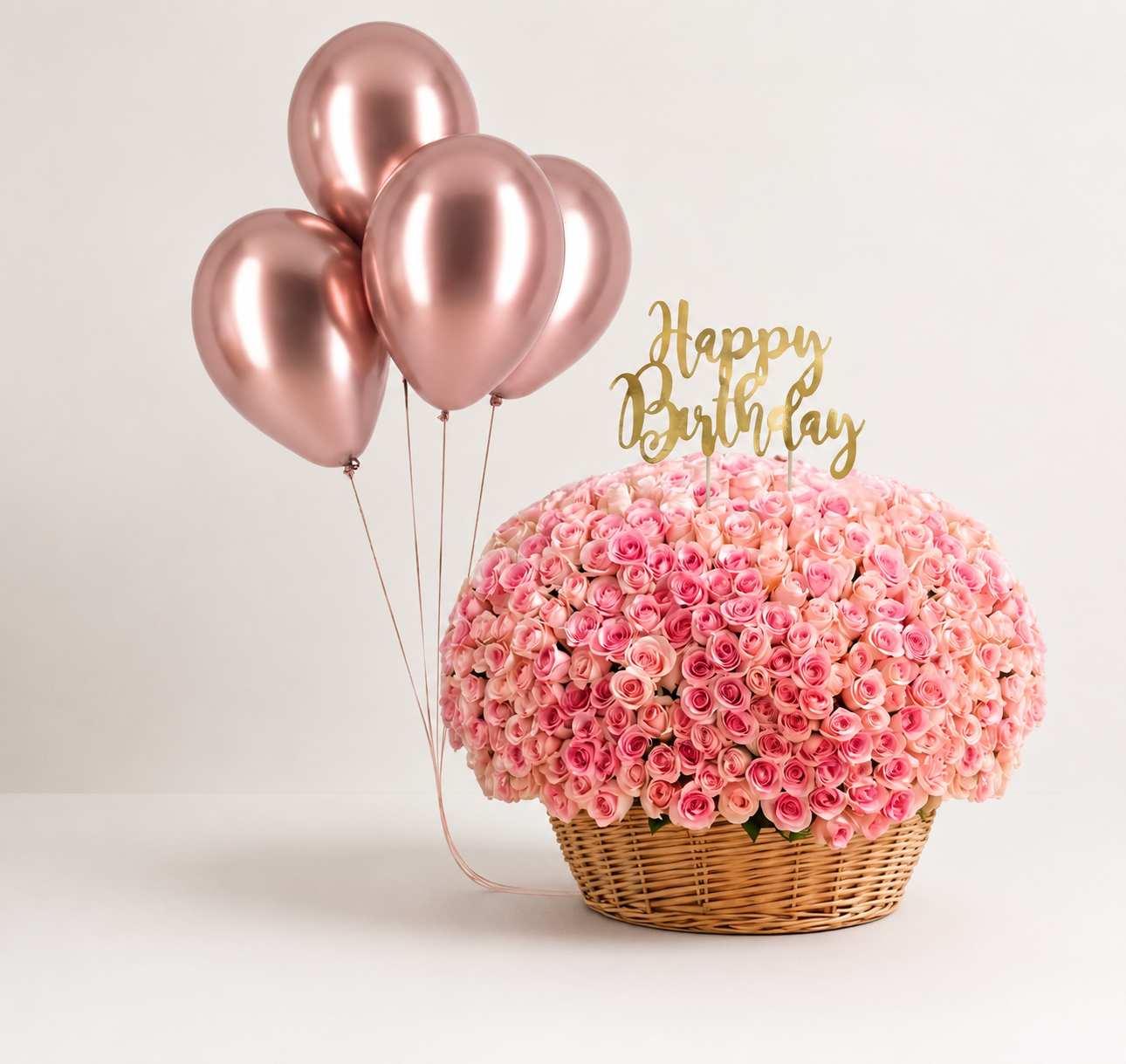 Bday 250 Fresh Pink Roses