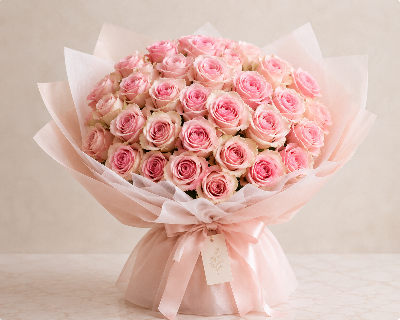 Pink Roses Bouquet