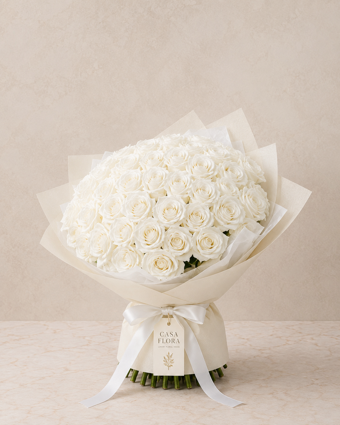WHITE ROSE BOUQUET