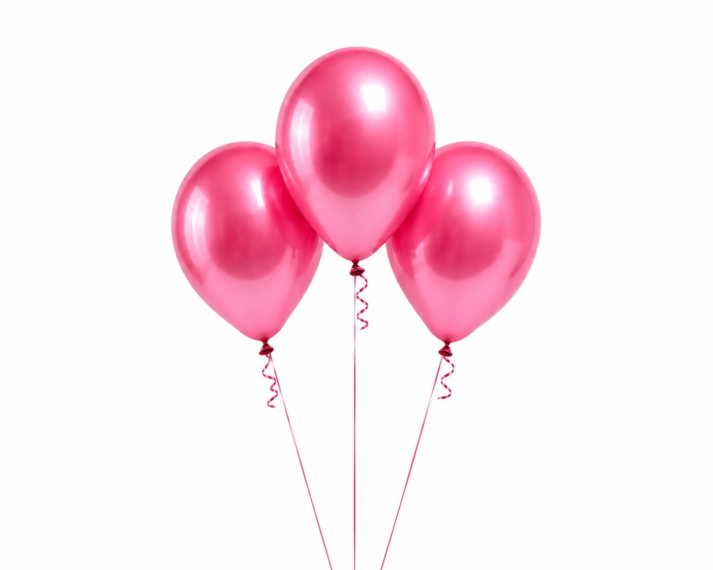 3 Pink Balloons