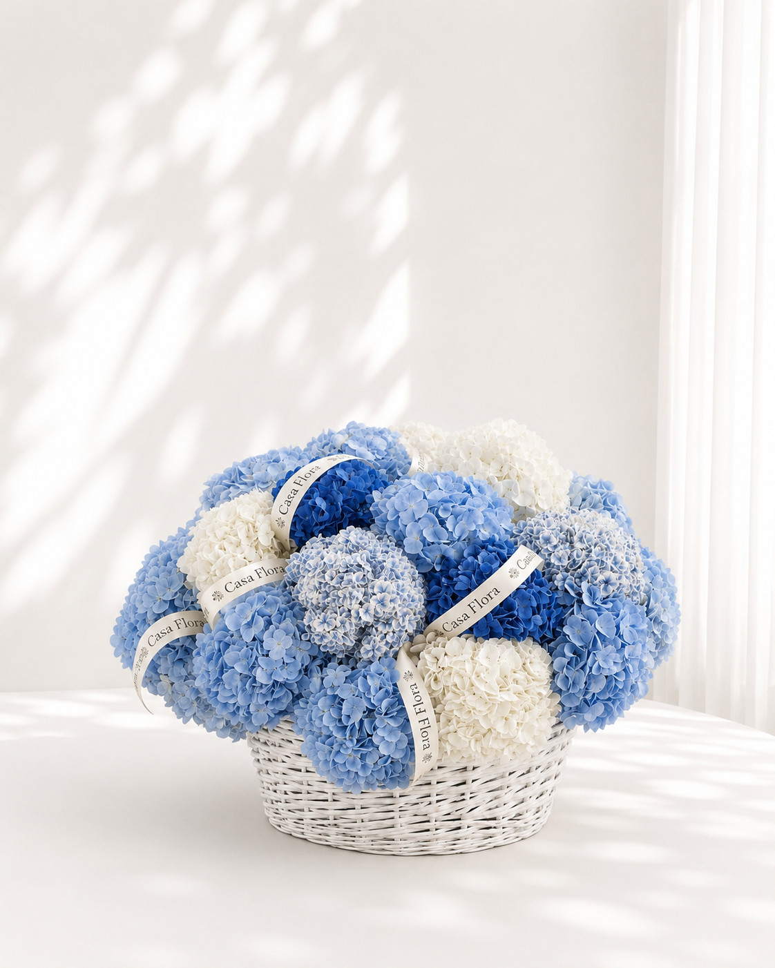 Blue Hydrangea Basket