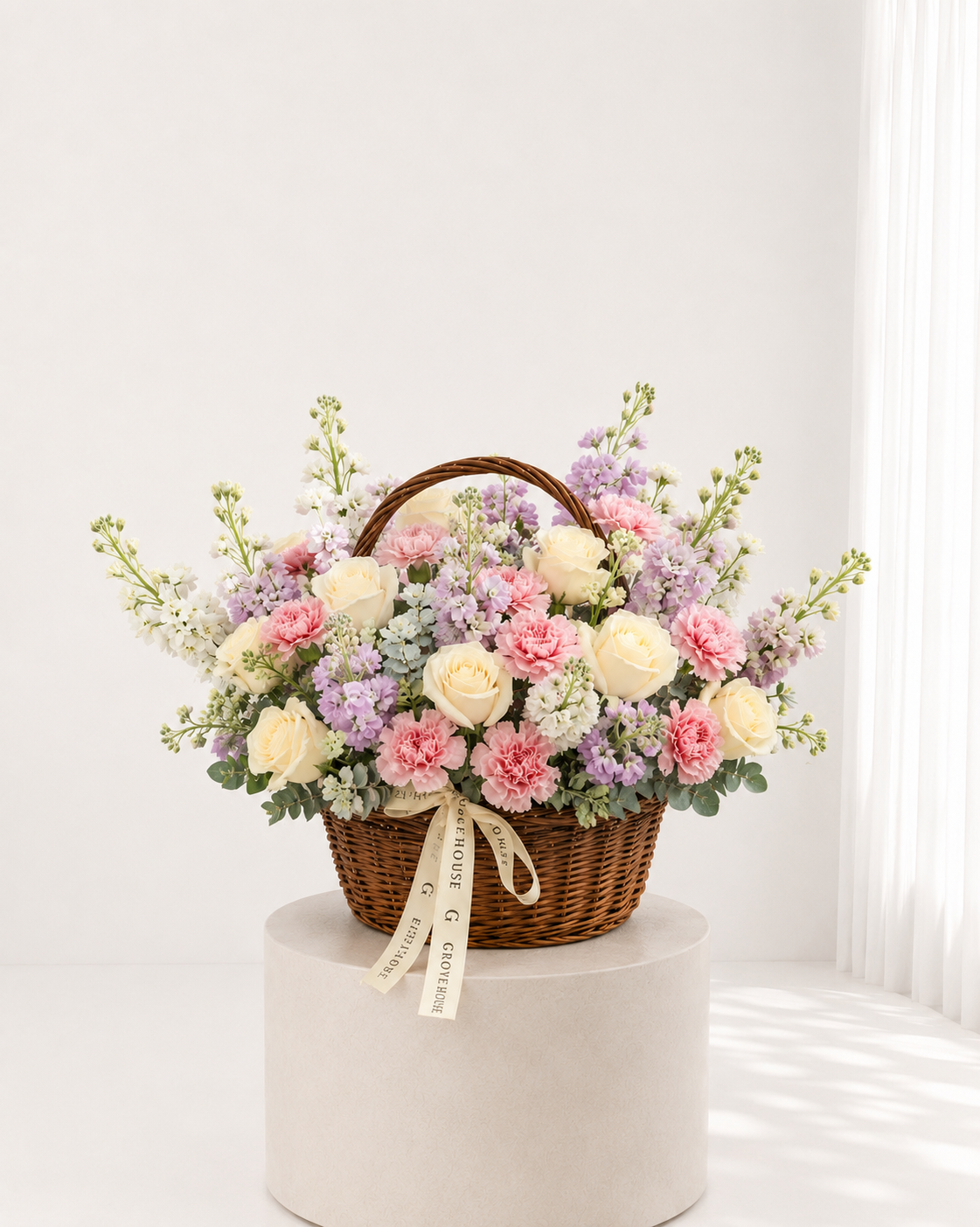 Pastel Garden Basket