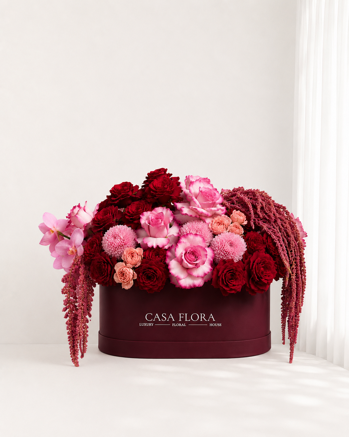 Lux Maroon Oval