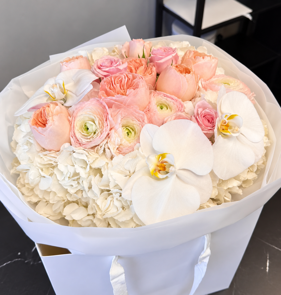 Peach Rose &amp; Orchid