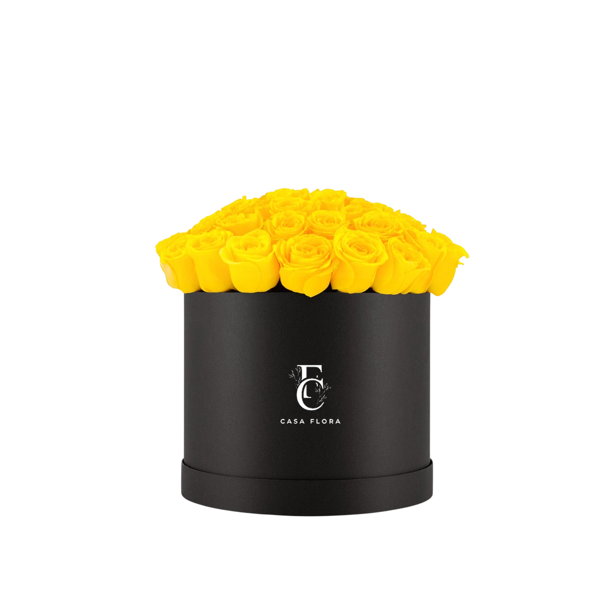 Classic Yellow Roses Hatbox