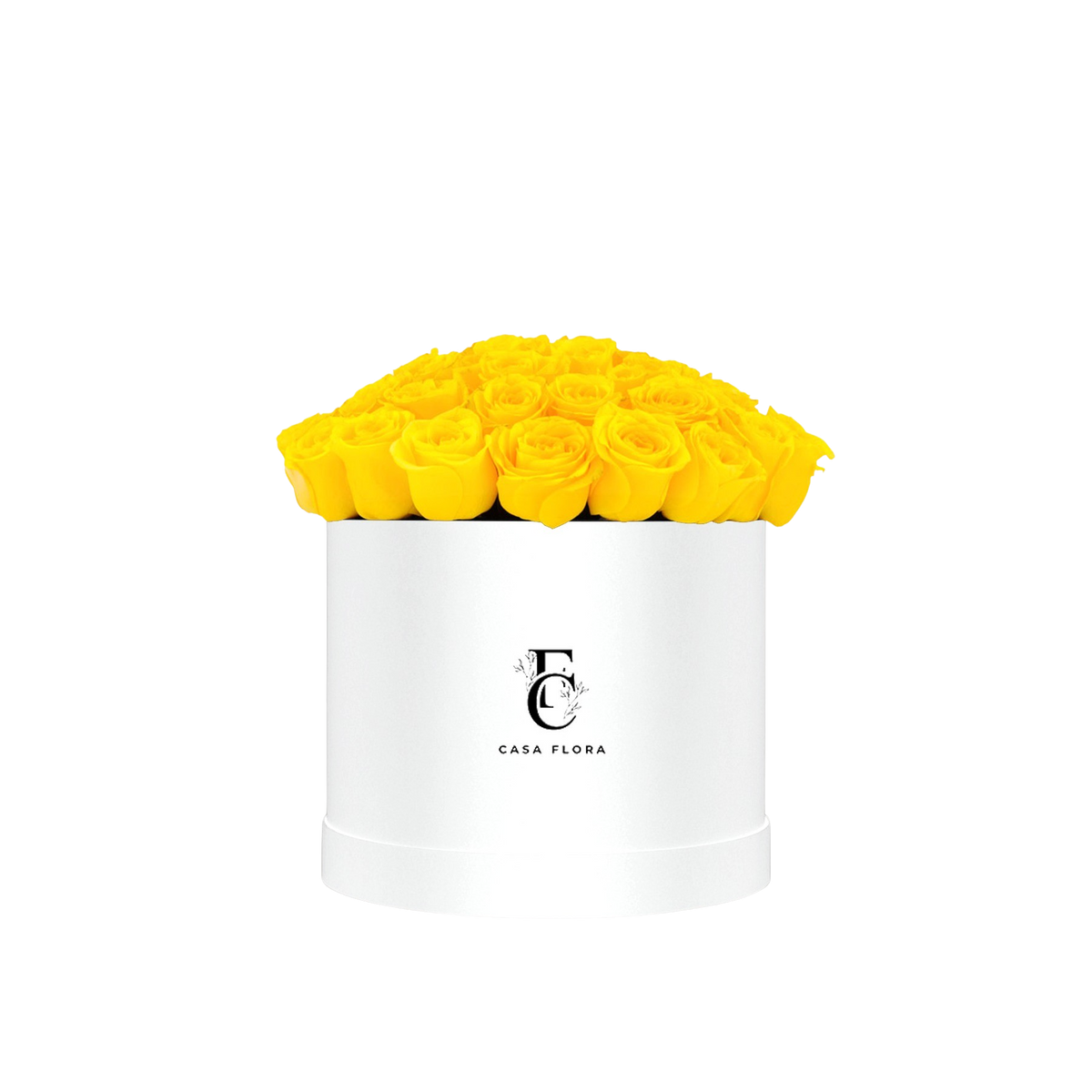 Classic Yellow Roses Hatbox
